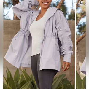 Fabletics Haze Grey over coat. Size M.